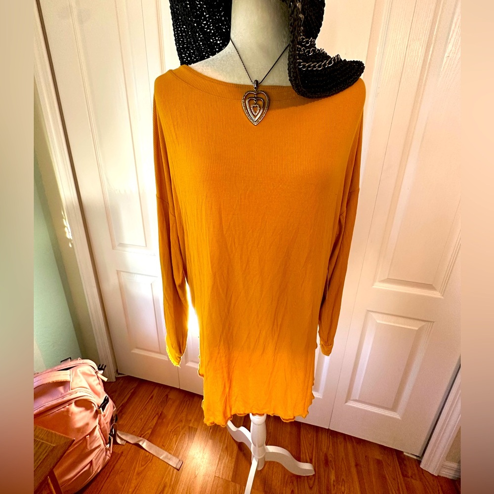Gold Free People top